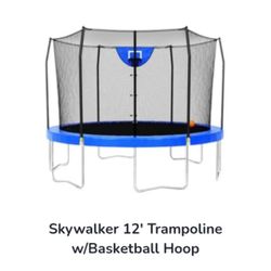 Skywalker Trampoline Outdoor 12 FT Jump N' Dunk