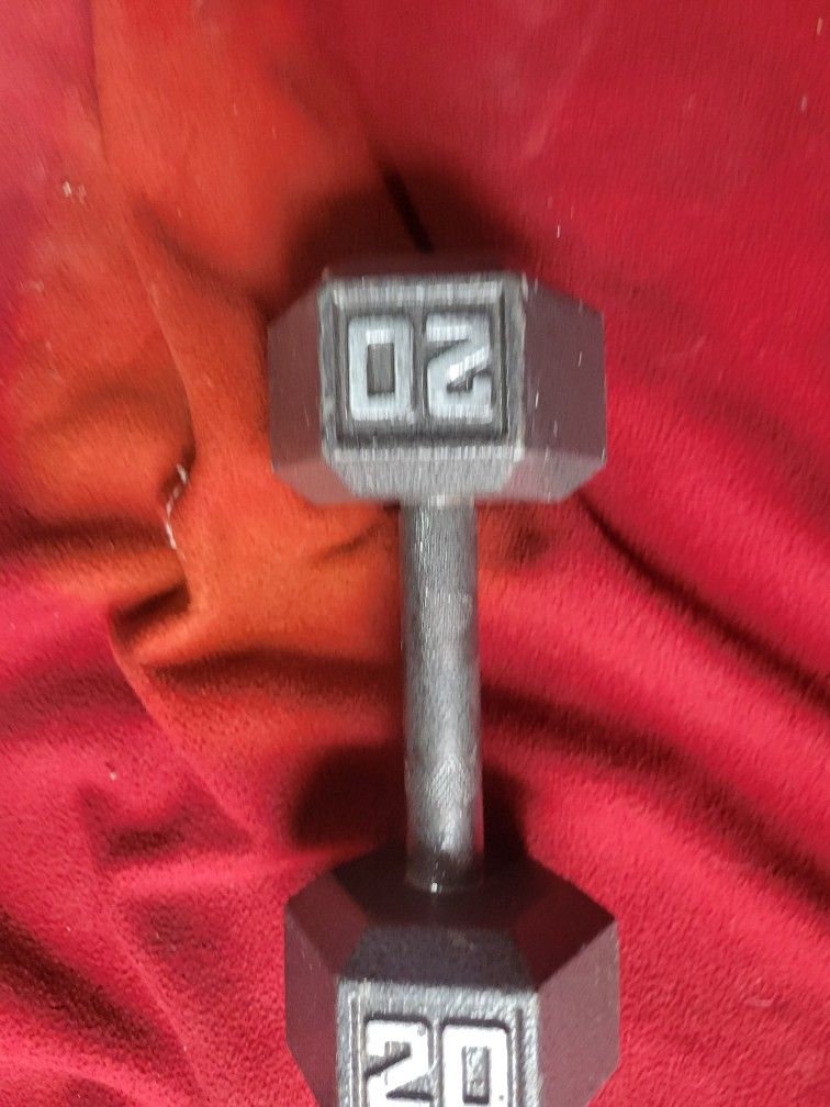 SINGLE 20LB HEXHEAD DUMBBELLS
TOTAL 0LB
11525 S HALSTED dunkin donuts
20$ CASH ONLY AS IS