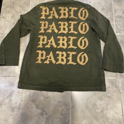 Kanye West Pablo Green Military Jacket Medium LA Pop Up TLOP LA