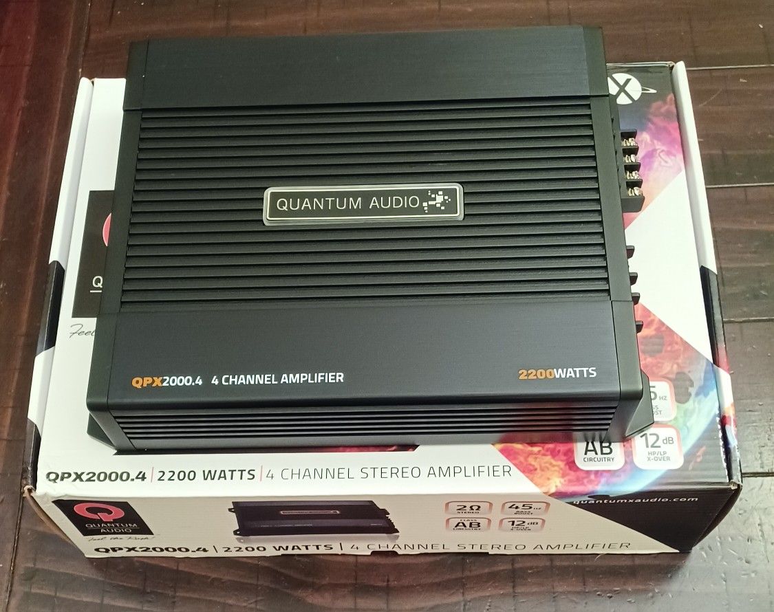 NEW !! A/B 2200 WATTS 4 CHANNEL AMPLIFIER