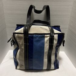 Leather Stripe Bag