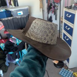 Leather Cowboy Hat