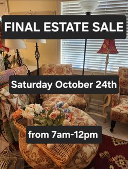 Final ESTATE SALE: Saturday October 24th 7am-12pm in Joggers Run