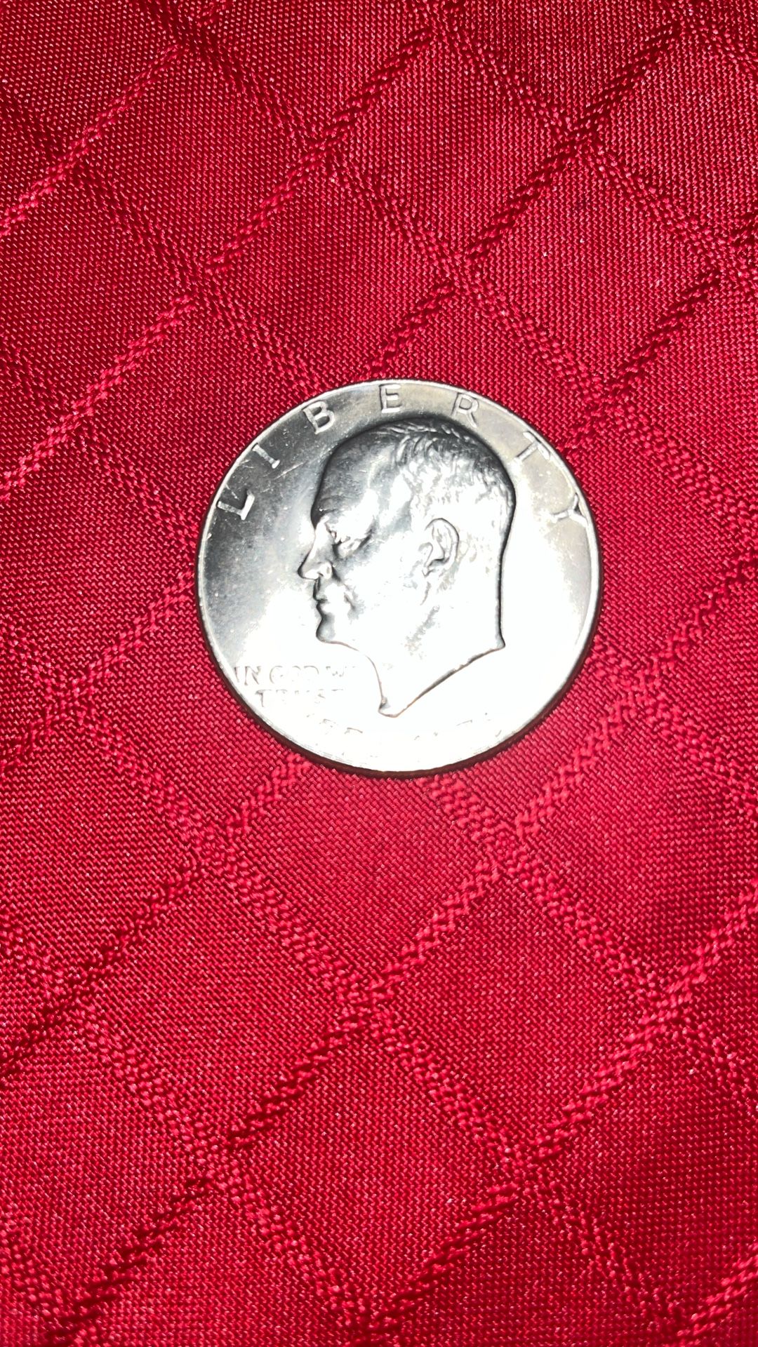 1(contact info removed) (D) Eisenhower Liberty Bell Moon One Dollar US