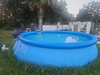 Intex inflatable pool