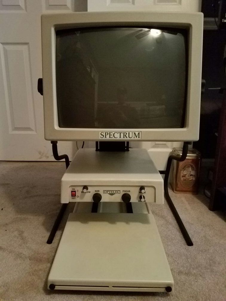 Optelec Low Vision Magnifier 19" CRT Color manual focus Spectrum CCTV