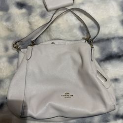 Coach Hallie Cream Bag And Wallet
