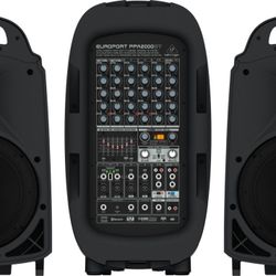 🛑 Behringer Europort PPA2000BT Portable Bluetooth PA System (2000 Watts)