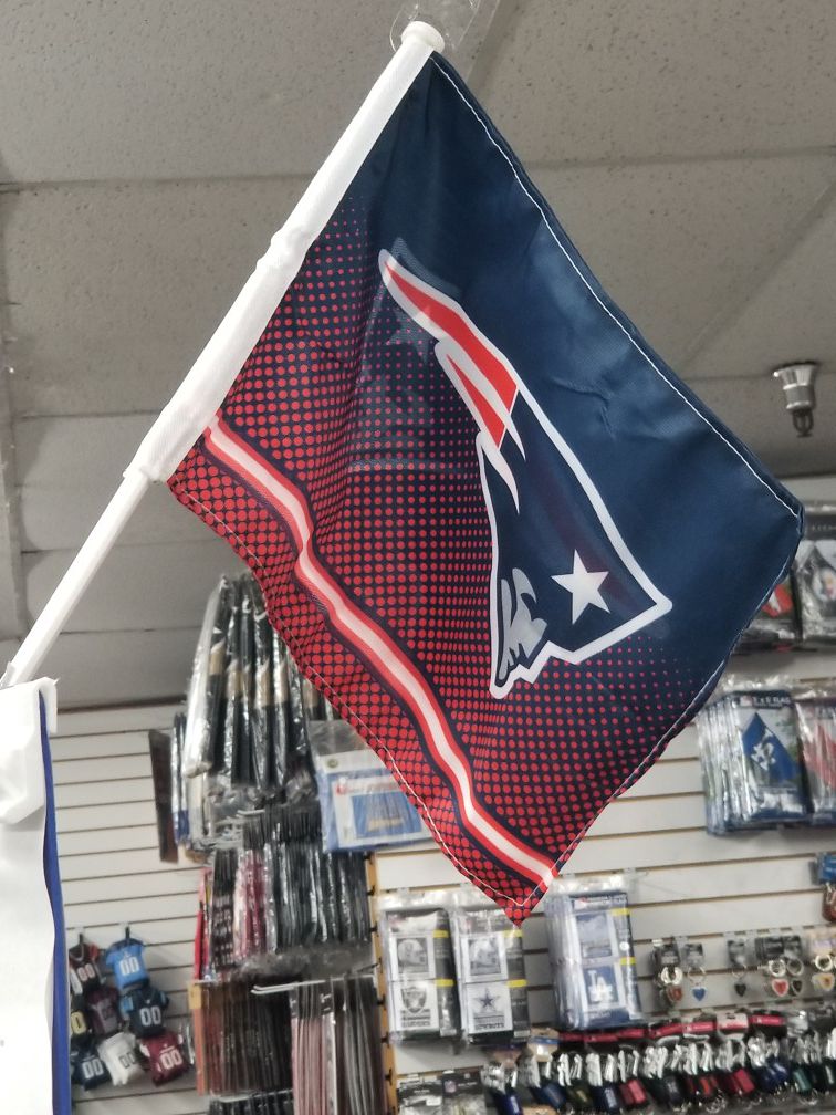 New England Patriots car flag