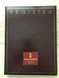 Lladro Collectors Society Record of Investment Register Catalogue