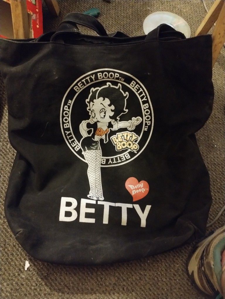 Betty Boop Tote Bag With Shoulder Straps