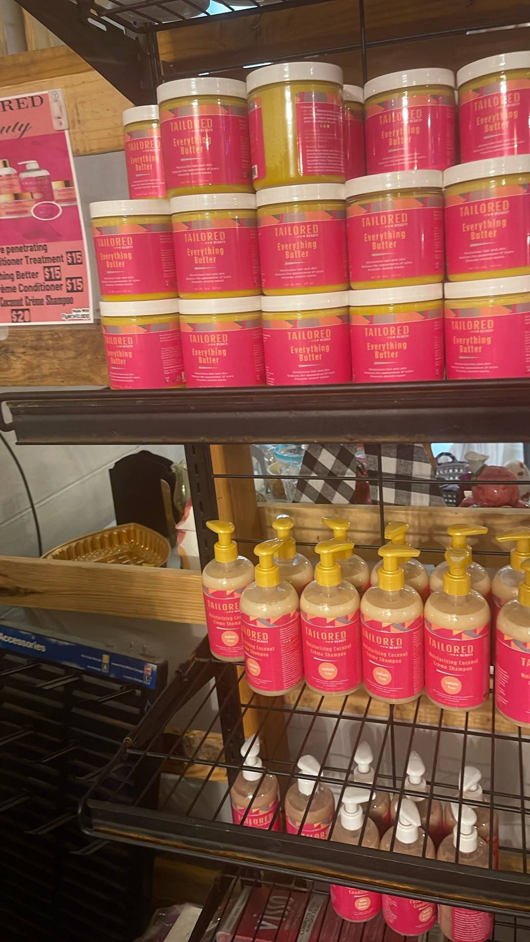 Tailor brand natural hair products and body butter