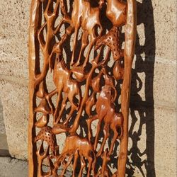 Handcarved African Wall Hanging