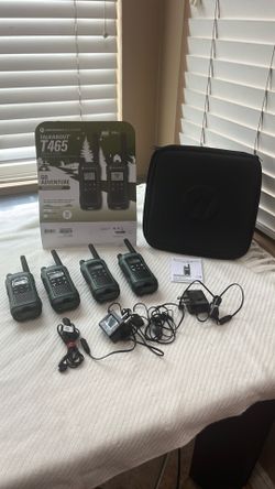 4-pack brandnew Motorola walkie talkie T-465 two way 35 miles each 2 pack 130 dollars and 4 pack -160 dollars