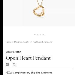 Gold Tiffany Necklace