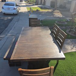 Dining Table And Kitchen Buffet Sideboard