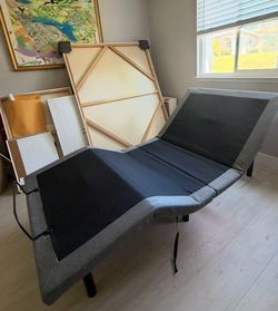 Adjustable Twin XL Bed frame and Matress