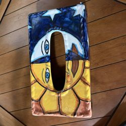 Mexican Ceramic Tissue Box Cover
