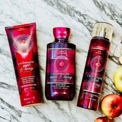 Bath & Body Works “Champagne Apple Honey” Body Care Set