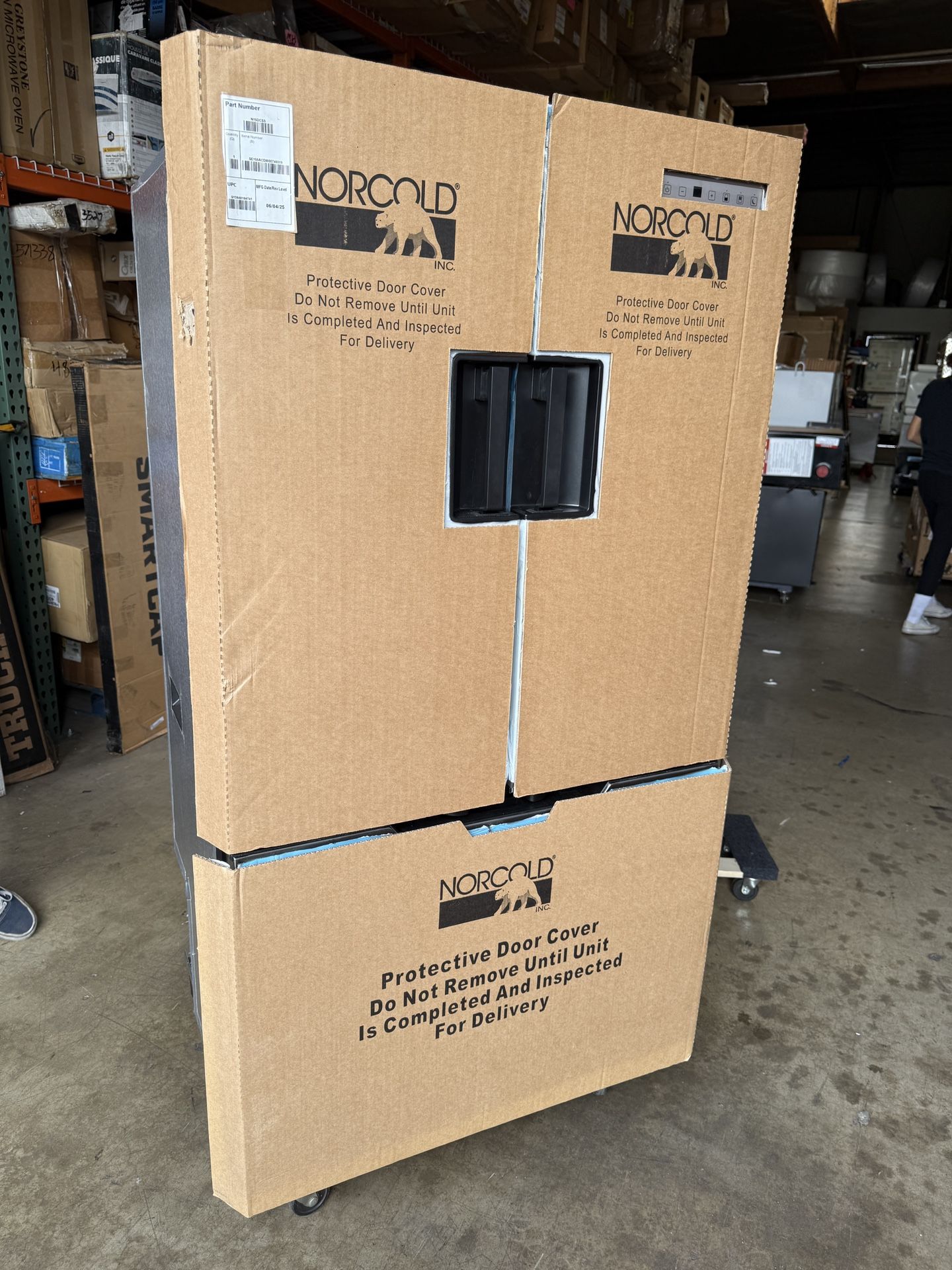 Norcold N15DCSS - Polar Elite™ 15 cu ft Stainless Steel AC/DC Built-In French Doors 12 Volt