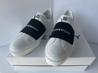 Givenchy Men's Black City Sport Leather Sneakers Size 11