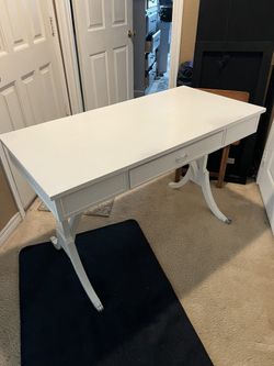 White Table 💯 Real Wood