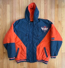 Vintage Chicago Bears Logo 7 Puffer Jacket Hooded Coat Men’s Size L