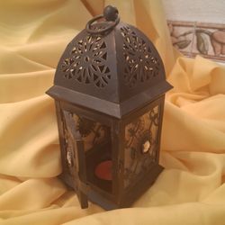 Mini Brass Candle Holder  9"