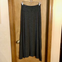 Charcoal Grey Maxi Skirt Small 