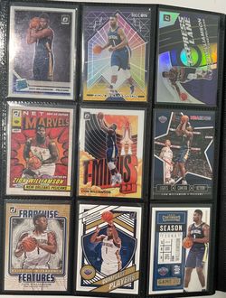Zion Williamson Lot of Cards including his RC Rookie Card