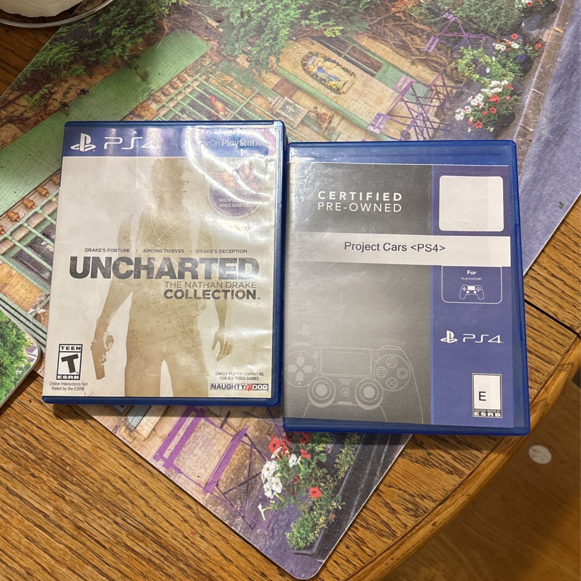 Uncharted Collection And Project Cars PS4 