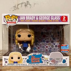 2018 Funko Pop! The Brady Bunch Jan & George Glass 2-Pack NYFC Exclusive