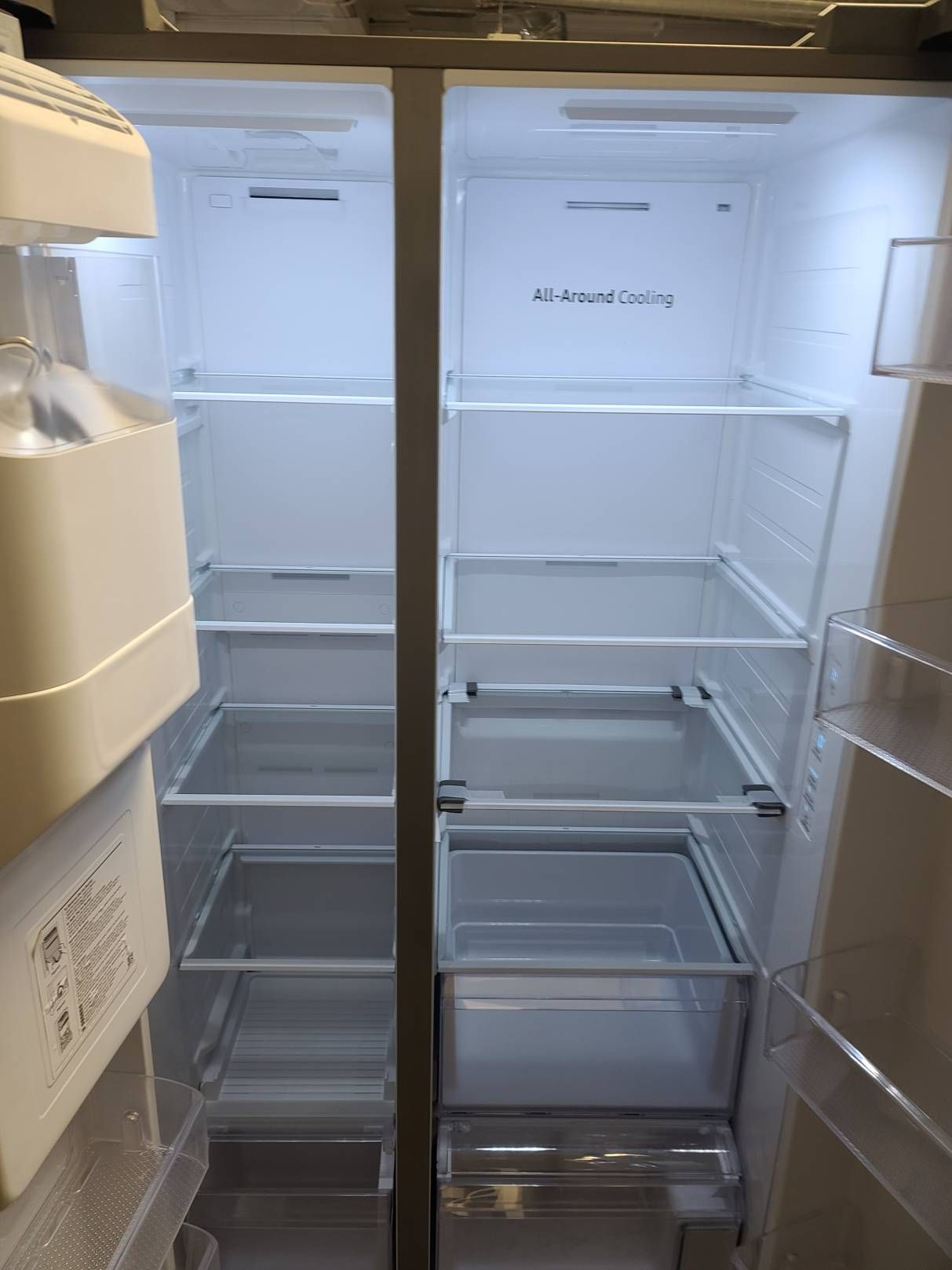 Counter Depth Samsung Side by Side Refrigerator 22.5 Cubic Fridge Stainless Steel