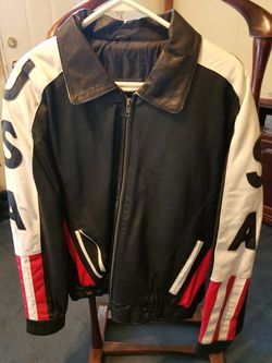 USA Leather Bomber Style Jacket