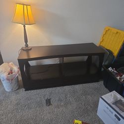 Dark Wood TV Stand