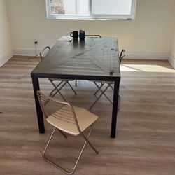 Table And 4 Chairs 