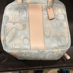 Original Coach Print Make Up Bag Or Travel Bag $35