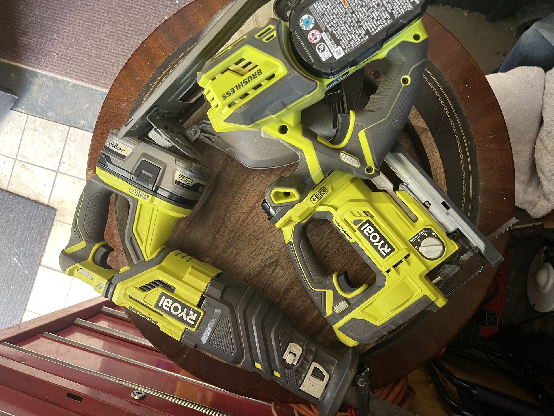 Ryobi Circular Jig And Reciprocating Saw With Battery