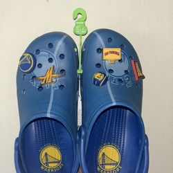 Official Warriors crocs (size 9 Mens) Brand New!