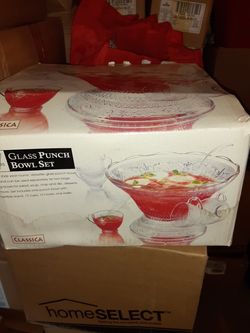 Punch bowl set