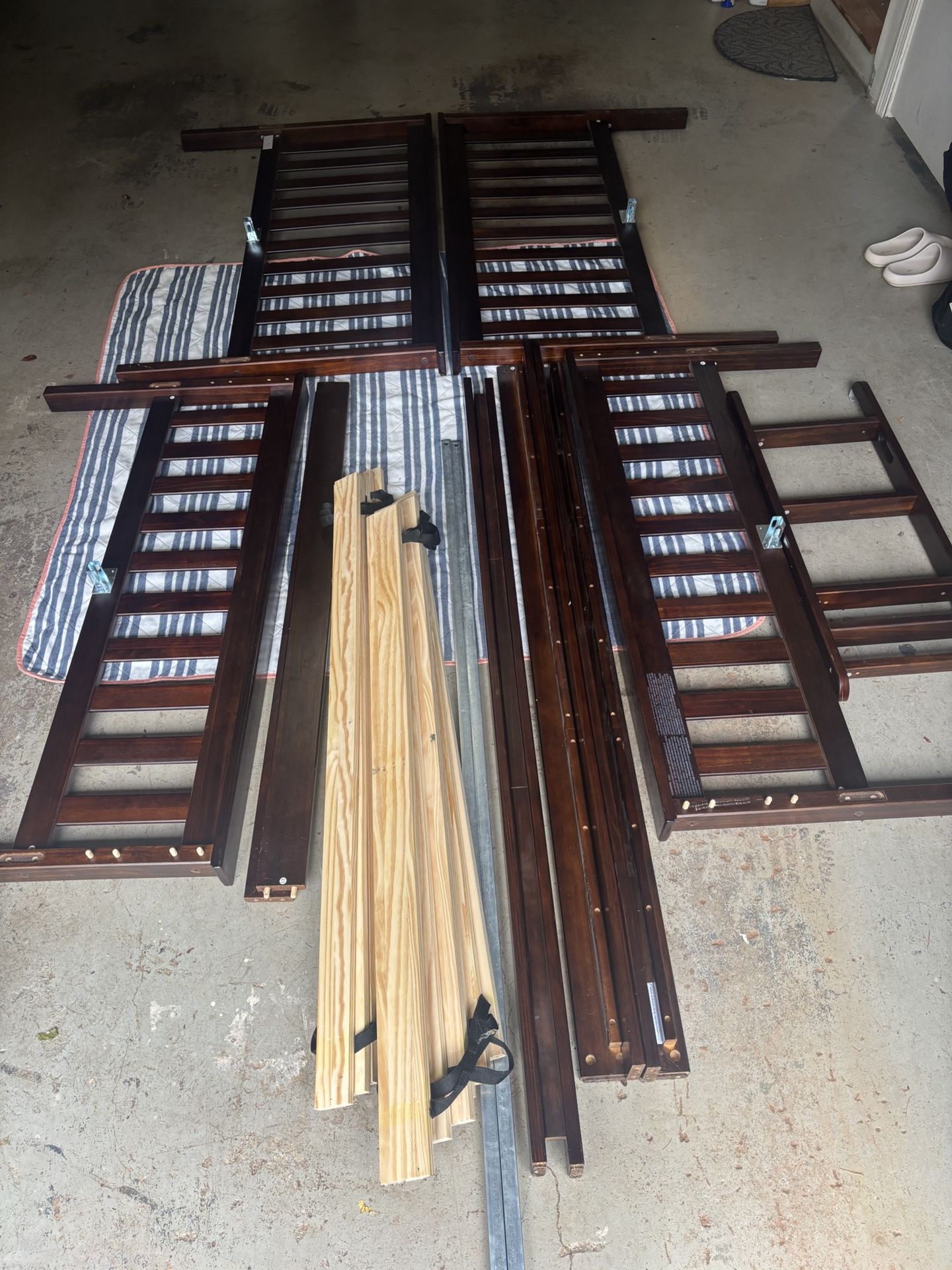 Full over Full Bunk Bed - Walnut