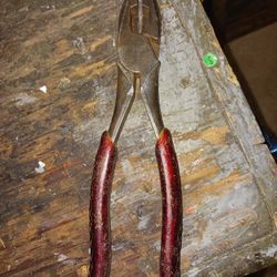 Vintage Klein High-Leverage Plier, N E Type, patented in 1958.
