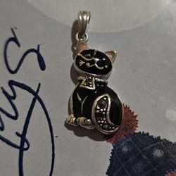 925 SILVER CAT pendant