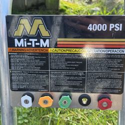 Mi-T-M 4000 psi Commercial Pressure Washer & Accessories