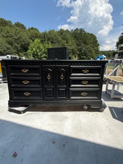 Large Black Dresser