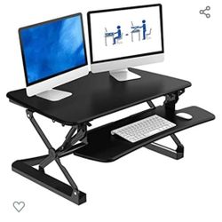 $125 FLEXI SPOT M2B STANDING DESK CONVERTER 32" WIDE 