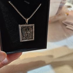 St Michael's Charm With Chain