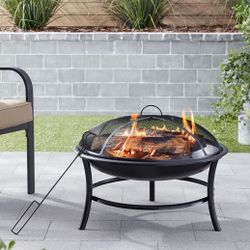 BRAND NEW IN BOX FIRE PIT 26” …$60 Dlls … FIRM /NO LESS 