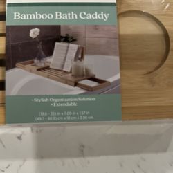 Bamboo Bath Tray Caddy