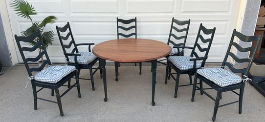 Dining table and chairs